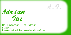adrian ipi business card